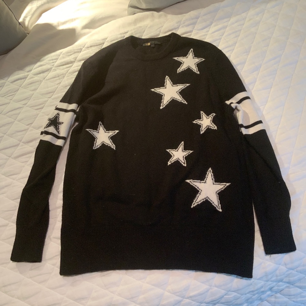 Maje size 1 Star Cotton blend sweater